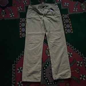 Brown pants with light brown stripes from J Crew size 32